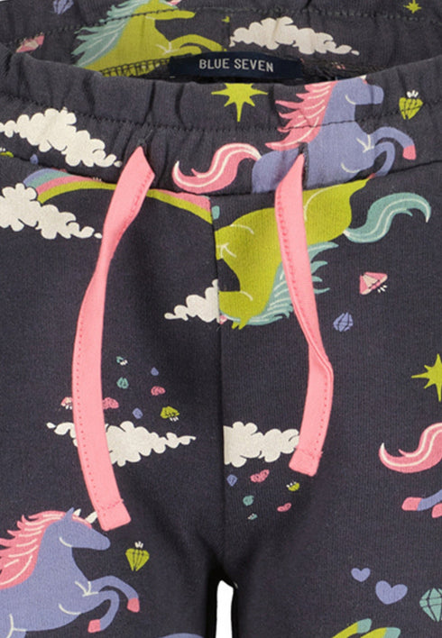 Blue Seven Girls Sweatpants elastic waist with ruffle edge 775166